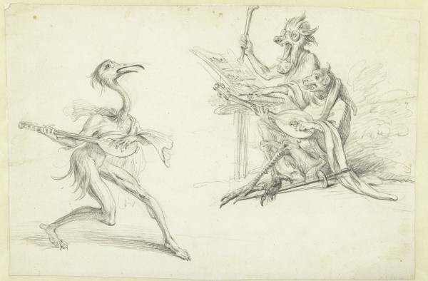 Three musician devils by Cornelis Saftleven